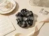 Goma para el pelo floral estilo óleo francés DIY fresca y dulce accesorio para el pelo estilo coreano. Fábrica proveedora para joyerías