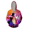 Camisa con cremallera de Mike Jackson para hombre, suéter con capucha y estampado 3D, cárdigan informal, venta al por mayor, comercio exterior de Amazon