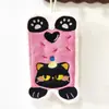 Animales Dibujados Acostados Felpa de Coral Engrosada Fuerte Absorción de Agua Cocina Baño Colgable Lindo Toalla para Secar Manos