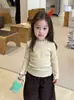 Maiyoyo|Top de Encaje con Volantes Estilo Coreano Dulce y Lindo para Niñas Pequeñas y Medianas