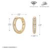 Pendientes versátiles con hebilla de oreja de circonita de color básico de moda francesa de plata esterlina s925 de estilo europeo y americano transfronterizo