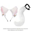Diadema con Orejas de Gato para Cosplay Joyería de Cola de Gato Hecha a Mano Lindo Accesorios para el Cabello de Chica Gato Orejas de Animal Set de Accesorios de Cola de Animal