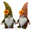 Boneco de Ação de Graças Transfronteiriço Boneco de Outono Girassol Criativo Laranja Gnomo Boneco Sem Rosto Decorações Presente do Festival da Colheita