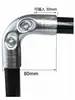 Clip Colgador de Abrazadera para Accesorios de Tubería Galvanizada de 20/25/32mm Conector para Estantería de Invernadero Sujetador Redondo sin Soldadura