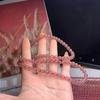 Venda Direta da Fábrica Pulseira de Cristal de Morango Natural, Cristal Limpo e Variado, Semente de Morango Transparente, Cor Cheia e Bonita