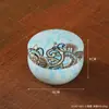 Estilo Étnico Hierro Pequeño Redondo Tarro Vela Aromaterapia Caja de Almacenamiento Estilo Exótico Adornos Decorativos Tarro Contenedor Pintado Impreso