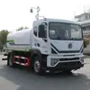 Caminhão pipa Dongfeng de 15 toneladas com válvula de esfera de passagem direta, tubulação espessada, autoescorvante e autodrenante, para redução de poeira em canteiros de obras e irrigação de jardins