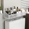Prateleira acima do vaso sanitário no banheiro, porta-papel higiênico, porta-objetos para suprimentos de banheiro e toalete, solução de armazenamento