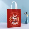 Bolsas de Tela No Tejida con Temática de Fortuna para Regalos de Año Nuevo, Bolsas de Regalo Engrosadas para Tabaco y Alcohol, Bolsas de Regalo de Año Nuevo al por Mayor en Stock