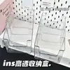 Caja de Almacenamiento Transparente para Mascarillas de Mascotas, Caja de Almacenamiento de Escritorio con Compartimentos de Gran Capacidad, Estante de Almacenamiento para Productos de Cuidado de la Piel en el Baño