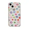 Adecuado para Apple 17Pro funda de teléfono floral colorida iPhone 16ProMax modelo nuevo 15 nicho 14 simple 13