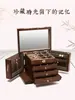 Caja de Almacenamiento de Joyas de Madera de Gran Capacidad Caja de Regalo para Joyas Pendientes Caja de Joyas Collar
