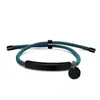 Pulseira Personalizada Logo de Publicidade Transfronteiriça Personalizado Multicolorida Pequena Redonda Arco-Íris Presente de Feriado Aço Titânio Gravação Pulseira Trançada