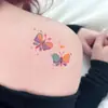 Pegatinas de Tatuaje Temporales Transfronterizas Estilo Nuevo Frescas y Sencillas Estilo Ins Coloridas Dopamina Dibujos Animados Mariposa Pequeña