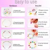 Juguete de Cuentas para Niños de 24 Compartimentos Kit de Cuentas Hecho a Mano DIY para Niñas para Hacer Collares y Pulseras