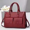 Bolsa Feminina Junmeng 2026 Nova Moda Retrô Bolsa de Mão Grande Capacidade Casual Prática Bolsa de Ombro Tote