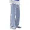 Amazon AliExpress Transfronterizos Más Terciopelo Engrosado Tallas Grandes Jeans para Hombre Sueltos Adelgazantes Pierna Recta Pantalones Largos hasta el Suelo Hombre