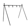 Gancho Portátil para Almacenamiento en Camping al Aire Libre Estante para Colgar Herramientas de Barbacoa de Camping Soporte para Colgar Olla Lámpara Soporte Triangular Plegable