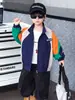 Chaqueta de Raglán para Niños de Primavera y Otoño Estilo Coreano Abrigo Cortavientos Elegante para Niños Pequeños