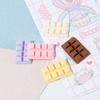 Comida de simulación y juego chocolate diy hecho a mano accesorios para el cabello cuerda para la cabeza zapatos agujereados pegamento crema funda para teléfono espejo accesorios de resina