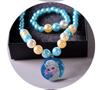 Dibujos animados para niños nueva joyería Frozen princesa Elsa Cenicienta colgante collar arete clip traje