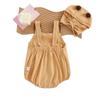 Traje de Escalada Triangular Súper Lindo de Verano sin Mangas para Niños Pequeños, Estilo Occidental, para Bebé, de Dibujos Animados, Ropa Exterior, Bolsa, Ropa para Gorditos