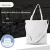 Bolsa de lona de mão lisa logo imprimível algodão compras armazenamento cordão beaming publicidade bolsa de lona atacado