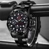 Directo de Fábrica Esfera Grande de Moda Reloj Impermeable para Hombre Personalizado de Negocios Reloj de Cuarzo Samurai Negro Estudiante Multifuncional