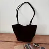 Bolsa de mano estilo coreano, minimalista, de color sólido, gran capacidad, ligera, elegante y moderna, perfecta como bolso de hombro o bolso de axila