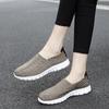 Sapatos de tecido elástico respirável para tamanhos grandes, tecidos à mão, sapatos de camada única femininos, sapatos casuais planos, sapatos casuais para viagem, sapatos femininos, moda