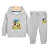 Traje para Niño Primavera y Otoño 2024 Otoño Nuevo Sudadera Deportiva con Capucha de Dos Piezas para Niños Ropa de Otoño Guapa para Niño