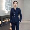 Traje Negro traje Moda Otoño para Mujer Ropa de Negocios OL Salón de Belleza Vestido Ajustado Tienda de Joyería Ropa de Trabajo Combinable