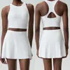 Conjunto de Ropa de Tenis Floral Transfronterizo para Mujer, Tallas Grandes, Conjunto de Ropa Deportiva Fitness Elástica, Conjunto de Dos Piezas de Bádminton de Secado Rápido