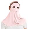 Novo Protetor Solar Facial Completo Proteção do Pescoço Proteção UV Máscara de Seda Gelada para Homens e Mulheres Protetor Solar Véu Respirável Rosto Seda e