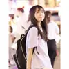 Camisa Escolar Tailandesa JK para Mujer en Stock, Uniforme de Clase Estudiantil Estilo Japonés, Material Escolar, Camisa Bordada de Manga Corta con Cuello Redondo para Universidad para Verano