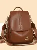 Mochila para Mujer 2026 Modelo Nuevo Gran Capacidad Bolsa de Viaje Versátil Piel Suave Pu Mochila para Mujer con Tacto de Alta Calidad para Madres de Mediana Edad