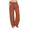 Ropa de mujer transfronteriza 2026 nuevo estilo europeo y americano Amazon eBay talla grande holgada algodón y lino casual pantalones largos para mujer