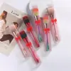 Brocha de Maquillaje Personalizada en Forma de Rosa, Brocha Pequeña de Polvo de Cintura Delgada, Brocha para Rubor, Pincel para Uñas, Herramienta Transfronteriza de Cerdas Suaves, Cosméticos