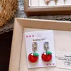 Pendientes de Clip de Resina Coloridos Lindos con Forma de Personaje de Dibujos Animados para Niñas, Accesorios de Pendientes de Lazo Corazón Explosivo