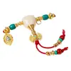 Set de Accesorios de Vidrio Sherpa de Tres Vías Color Dorado Arena para Pulseras, Collares y Colgantes Hechos a Mano DIY, Accesorios de Joyería de Moda