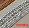 Fio de Algodão Redondo Alto Brilho Imitação Cristal Swarovski Vidro Contas Soltas Pingente Colar Artesanal DIY Miçangas Joias da Imperatriz Viúva