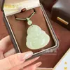 Suministro en Vivo de Estatuas de Buda de Jade Hetian Natural de Colores, Esculturas de Doble Cara de Buda Maitreya Masculino y Femenino, Colgantes de Jade Afgano Rosa Loto