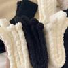 Meias de Lã Coral de Cor Sólida para Mulheres, Meias de Cano Médio para Outono e Inverno, Meias de Chão Aconchegantes e Quentes para Maternidade, à Prova de Frio e Macias