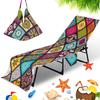 Capa para cadeira de praia transfronteiriça de microfibra, impressão digital 3D, série mandala