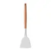 Utensílios de Cozinha com Cabo de Madeira, Conjunto de Espátulas de Silicone, Espátula e Colher de Silicone Resistentes a Altas Temperaturas, Ferramentas de Cozinha Antiaderentes, Espátula de Cozinha