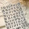 Pegatinas para Uñas Tensor Año Nuevo Viento Propicio Ts4227 Escribe Palabras de Buena Suerte Pegatinas Finas Simples para Uñas