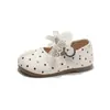 Zapatos Pequeños de Cuero con Lazo de Encaje Dulce para Niñas 2026 Primavera/Otoño Nuevo Estilo Coreano Zapatos de Princesa para Bebés y Niños Pequeños Zapatos de Una Sola Pieza