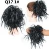Elástico de Cabelo Coque Desarrumado Rabo de Cavalo Baixo Comércio Exterior, Elástico Fofo Falso, Coque de Fonte, Elástico de Cabelo Coque Desarrumado Feminino de Fibra Sintética