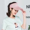 Chapéu de Sol Casual de Verão para Ciclismo ao Ar Livre Saída Vazio Topo Personalizado Boné de Beisebol de Aba Larga Feminino