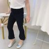 Leggings para niña, pantalones acampanados para bebé, 2021 nuevo primavera y otoño, delgados, ajustados, pantalones para niña pequeña, pantalones estilo occidental